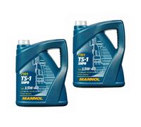 2X5 Litri MANNOL TS-1 SHPD 15W-40 Olio Motore API SL ACEA E7 A3/B4 MAN M 3275-1