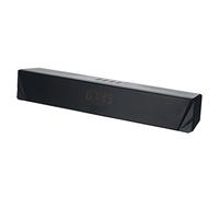 2x5W Desktop Speaker BT5.0 Soundbar Sveglia Visualizzazione dell'ora Supporto AUX in USB TF Card per TV Latop PC Smartphone