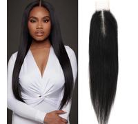 2x6 Echthaar HD Transparent Glatt Lace Closure Skinlike 14inch 100% Virgin 2x6 Echthaar Mittelscheitel Kim K Closure Brasilianisch 2x6 Glatt HD Closur