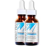 2x60ml Siero Viso Acido Ialuronico Puro con Vitamina C e E, Niacinamide, Aloe Vera Bio, Pantenolo. Antirughe Antimacchie Naturale e Senza Alcol - Dermatologicamente Testato