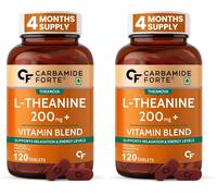 2xCarbamide Forte L Teanina 200mg con Vit B Complex Stress Support Formula 120