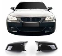 2XGLOSS Nero Ala Posteriore Copertura Specchio Coperchi Per BMW 5 Serie Di E60