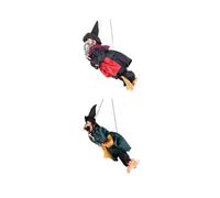 2xHanging Decoration Doll Ornament Creepy Scream for Indoor Tree Anniversary