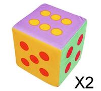 2xJumbo Foam Playing Dadi Game Carnival School Supplies Punto Colorato Da 6