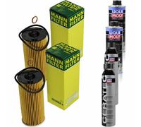 2xMANN-FILTER Ölfilter-hu 6004 X+ 2xLiqui Moly pro-Line Lavaggio Motore / 2x