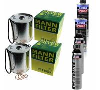 2xMANN-FILTER Ölfilter-pf 1155 K + 2xLiqui Moly pro-Line Lavaggio Motore / 2x
