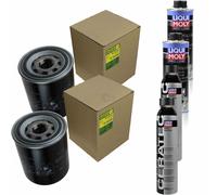2xMANN-FILTER Ölfilter-w 1374/7 + 2xLiqui Moly pro-Line Lavaggio Motore / 2x