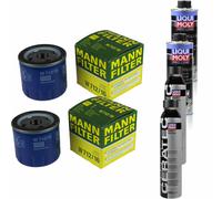 2xMANN-FILTER Ölfilter-w 712/16 + 2xLiqui Moly pro-Line Lavaggio Motore / 2x