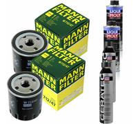 2xMANN-FILTER Ölfilter-w 712/47 + 2xLiqui Moly pro-Line Lavaggio Motore / 2x