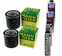 2xMANN-FILTER Ölfilter-w 712/83 + 2xLiqui Moly pro-Line Lavaggio Motore / 2x