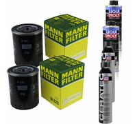2xMANN-FILTER Ölfilter-w 820+2xLiqui Moly pro-Line Lavaggio Motore / 2x Cera Tec