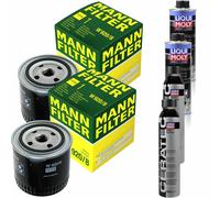 2xMANN-FILTER Ölfilter-w 920/8 + 2xLiqui Moly pro-Line Lavaggio Motore / 2x Cera
