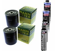 2xMANN-FILTER Ölfilter-w 930/7 + 2xLiqui Moly pro-Line Lavaggio Motore / 2x Cera