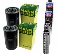 2xMANN-FILTER Ölfilter-w 950/18 + 2xLiqui Moly pro-Line Lavaggio Motore / 2x