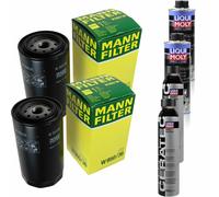 2xMANN-FILTER Ölfilter-w 950/36 + 2xLiqui Moly pro-Line Lavaggio Motore / 2x