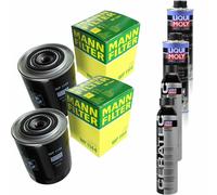 2xMANN-FILTER Ölfilter-wp 1144+2xLiqui Moly pro-Line Lavaggio Motore / 2x Cera