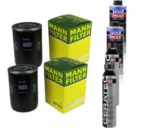 2xMANN-FILTER Ölfilter-wp 931+2xLiqui Moly pro-Line Lavaggio Motore / 2x Cera