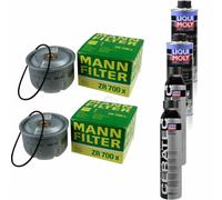 2xMANN-FILTER Ölfilter-zr 700 X+ 2xLiqui Moly pro-Line Lavaggio Motore / 2x Cera