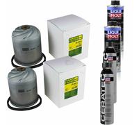 2xMANN-FILTER Ölfilter-zr 906 X+ 2xLiqui Moly pro-Line Lavaggio Motore / 2x Cera