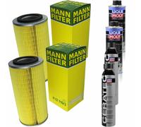 2xMANN Ölfilter-h 12 110/3 + 2xLiqui Moly pro-Line Lavaggio Motore / 2x Cera Tec