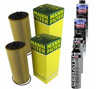 2xMANN Ölfilter-hu 12 110 X+ 2xLiqui Moly pro-Line Lavaggio Motore / 2x Cera Tec