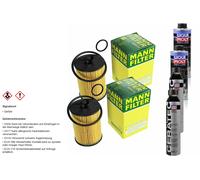 2xMANN Ölfilter-hu 612/1 X+ 2xLiqui Moly pro-Line Lavaggio Motore / 2x Cera Tec