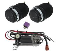 2xMolla Ad Aria Soffietto+Compressore Pompa for Audi A6 C6 4F 2004-11 4F0616001J