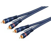2xRCA/2x RCA HIGH QUALITY OFC cavo 5m/+vender di terra/50175