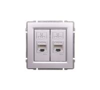 2xRJ45 presa doppia per computer cat.5e KOS66 664067