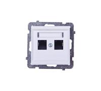 2xRJ45 presa doppia per computer cat.5e SONATA GPK-2R/K/m/00