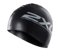 2XU Cuffia da nuoto unisex in silicone, colore bianco, taglia unica