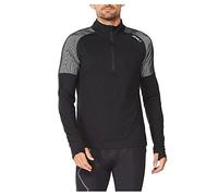 2XU Light Speed Shirt 1/2 Zip Longsleeve Heren Black