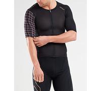 2XU Mt5518a, Maglia a Compressione Uomo, Nero/Oro, S