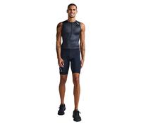 Body triathlon 2XU Core senza maniche nero bianco - S