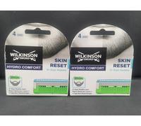 2xWilkinson Spada Ogni Pakung 4 Pezzo Hydro Comfort Pelle Reset Lamette