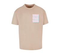 2Y Premium Maglietta 'Good Vibes Only' sabbia / blu neon / rosa pastello Uomo 2Y Premium M