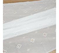 2Yards 130cm Cotton Lace Cutout Embroidery Fabric