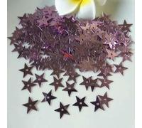 3.0 5 7 10 13.0 15 20mm paillettes foro medio stella a cinque punte sfuso artigianato cucito abbigliamento paillettes 10g-Viola chiaro-15mm 50g