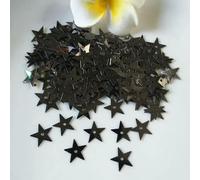 3.0 5 7 10 13.0 15 Paillettes da 20 mm, foro medio, stella a cinque punte, sfuse, artigianato, paillettes, cucito, abbigliamento, paillettes, 10 g, grigio, 5 mm, 20 g