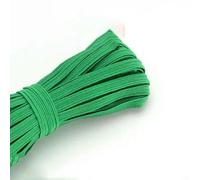 3,0 mm 6 mm Elastici colorati ad alta elasticità Corda Elastico Linea Nastro Spandex Cucito Pizzo Rifinitura Fascia in vita Accessorio per indumenti-Verde-6 mm 5 iarde