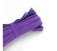 3,0 mm 6 mm Elastici colorati ad alta elasticità Corda Elastico Linea Nastro Spandex Cucito Pizzo Rifinitura Fascia in vita Accessorio per indumenti-Viola-6 mm 5 iarde