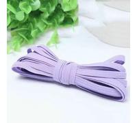 3,0 mm 6 mm Elastici colorati ad alta elasticità Corda Elastico Linea Nastro Spandex Cucito Pizzo Rifinitura Fascia in vita Accessorio per indumenti - Viola chiaro - 6 mm 10 iarde