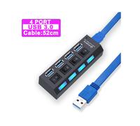 (3.0 USB 4 porte) Hub USB 3.0 Hub Multi USB Splitter Adattatore di alimentazione Espansore multiplo