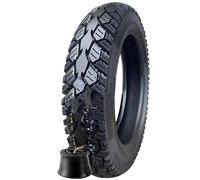 3.00-12 Pneumatico da Strada per Moto da Cross con Battistrada Fuoristrada e Set Di Camere D'aria - Ricambio Universale 80/100-12 Moto da Cross Tassellata 3.0-12 Pneumatico