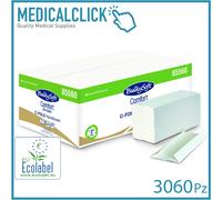 3.060 Pz Salviette asciugamani piegati a C 2 veli compatibili a V a Z BULKYSOFT