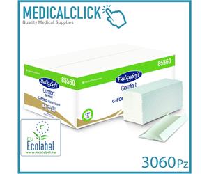 3.060 Pz Salviette asciugamani piegati a C 2 veli compatibili a V a Z BULKYSOFT