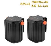 3,0Ah per Gardena TCS Li-18/20 BLi-18 9839-20 9840-20 2Pcs 18V Al litio Batteria