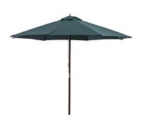 3.0M Cever Hanging Sun Umbrella, Large Garden Parasol in Aluminium Sun Shade Lightweight Sturdy Protective for Beach/Pool/Patio/Outdoor Shelter Tent Canopy,Green
