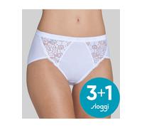 3+1 SLOGGI CHIC MIDI slip mutanda donna con pizzo confezione risparmio 4 pezzi