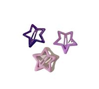 3/10/12 fermagli per capelli colorati a forma di stella, Y2K, da donna, graziose forcine laterali a forma di stella, accessori per capelli per bambini (lavanda)